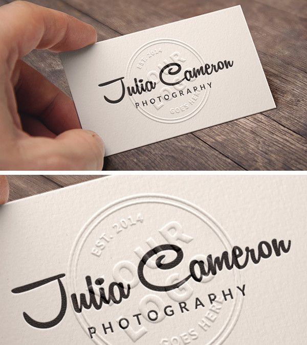 embossed free business card mockup template psd business