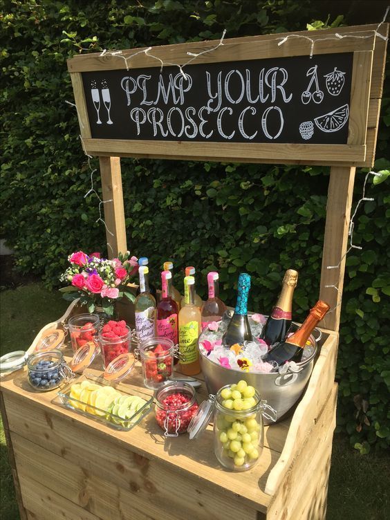 For More Laid Back Outdoor Entertaining How About A Prosecco Bar For More Laid Back Outdoor Entertaining How About A Prosecco Bar