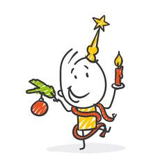 Strichmännchen Weihnachten Strichmännchen Weihnachten