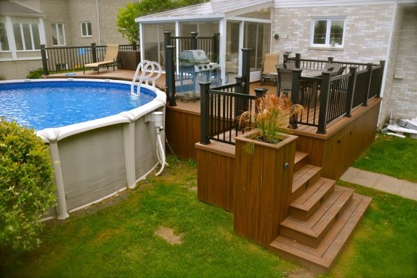 Pool Deck Backyard Landscaping Decks Pool Deck Backyard Landscaping, Fence Deck And Patio Mike Terre