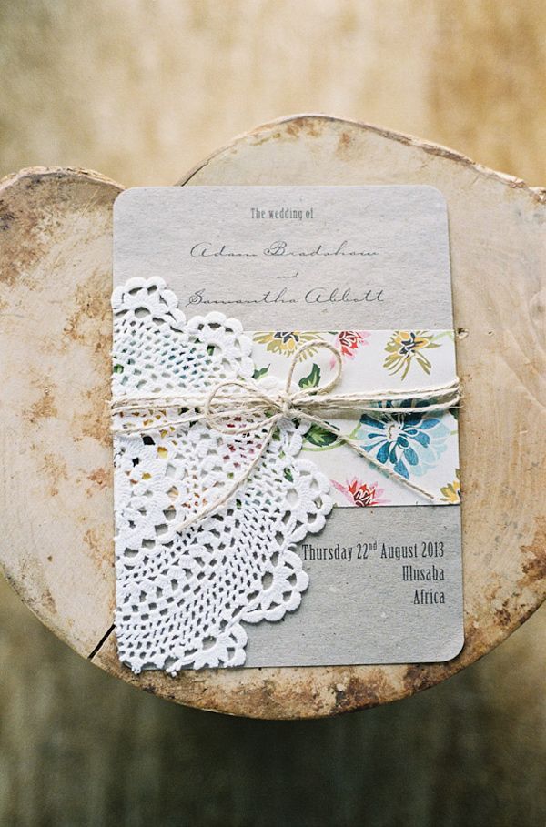 Beautiful Wedding Invitation With Floral Prints And Paper Doily Invite Weddinginvitation Beautiful Wedding Invitation With Floral Prints And Paper Doily Invite Weddinginvitation