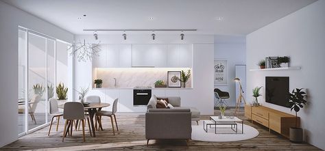 Cucina Salotto Open Space Arredo Open Space Cucina soggiorno Arredo ...