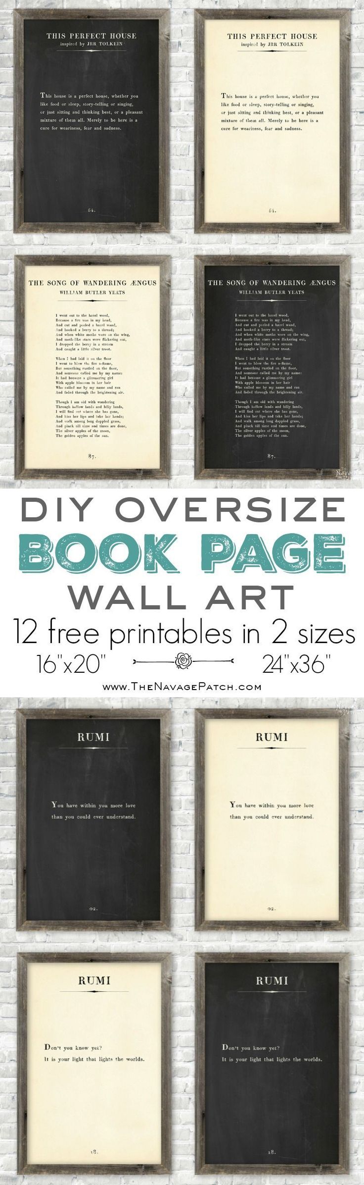 138 best printables images on pinterest natal christmas gift make your own poster free printable