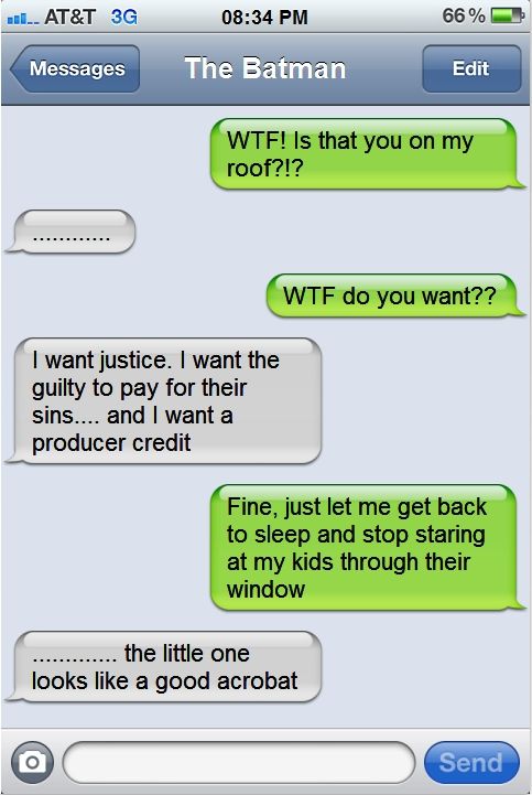 batman text message april