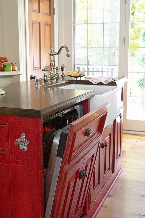 Aimer La Déco Même Quand Il Fait Chaud In 2018 Diy Kitchen For An Aesthetically Pleasing Kitchen Paint Sheets Of Fake Drawers To Match Your Cabinetry And Affix Mis Matched Liances