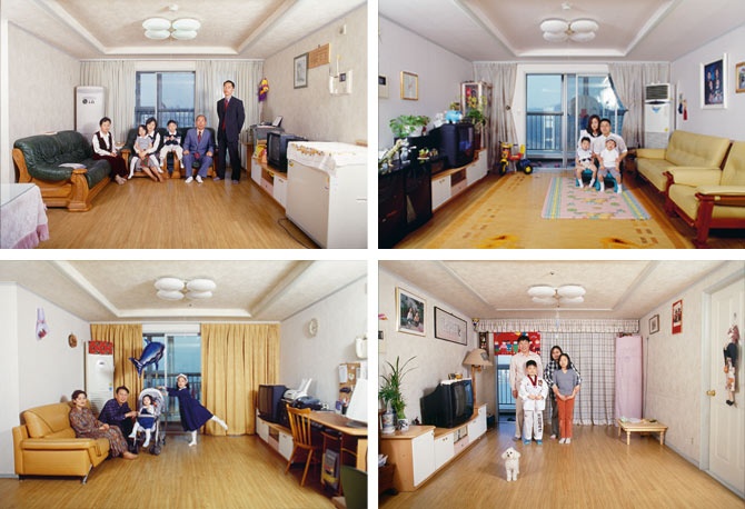 a place called home seoul south korea these apartments in the 25 story evergreen tower are identical but each family adds humanizing touches to its 150 squa