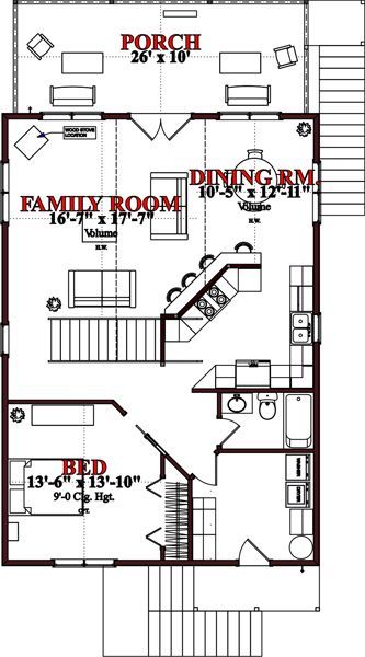 cottage style house plan 2 beds 200 baths 1536 sqft plan 63 354 - Cottage Style Floor Plans For Small Houses cottage style house plan 2 beds 200 baths 1536 sqft plan 63 354 - Cottage Style Floor Plans For Small Houses