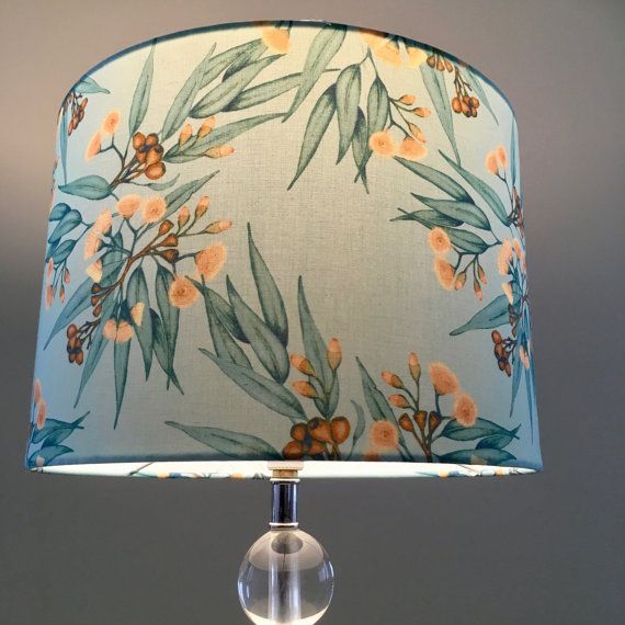 Eucalyptus And Gum Nuts Lamp Shade Mint Drum Lampshade Eucalyptus And Gum Nuts Lamp Shade Mint, Aqua Lamp Shade Australia