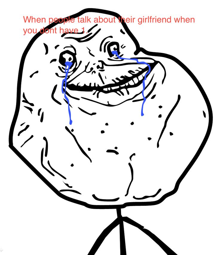 Forever Alone Meme Face Vinyl Decal Forever alone meme