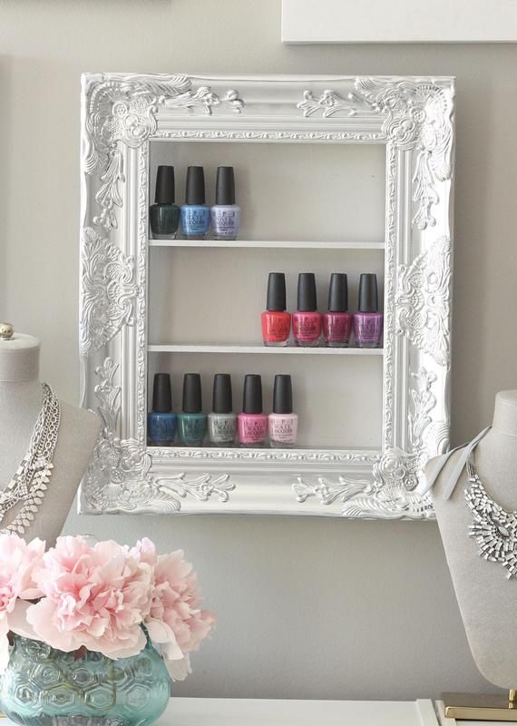 Nagellack Rahmen Silber Dekorative Nagellack Rahmen Rack