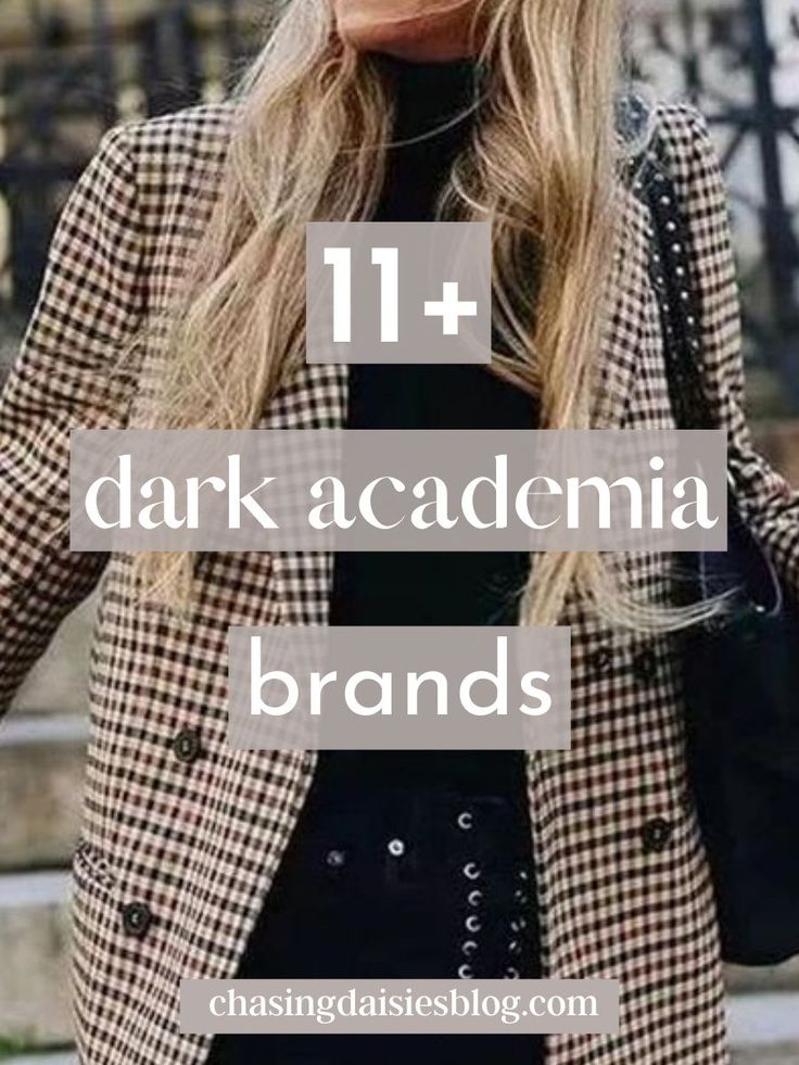 Stylish Outfits | Dark academia fashion ...