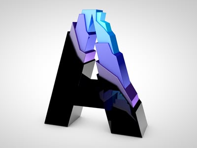 letter a designed