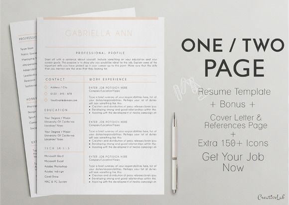 15 best One Page Resume Template images on Pinterest Resume - one page resume format 15 best One Page Resume Template images on Pinterest Resume - one page resume format