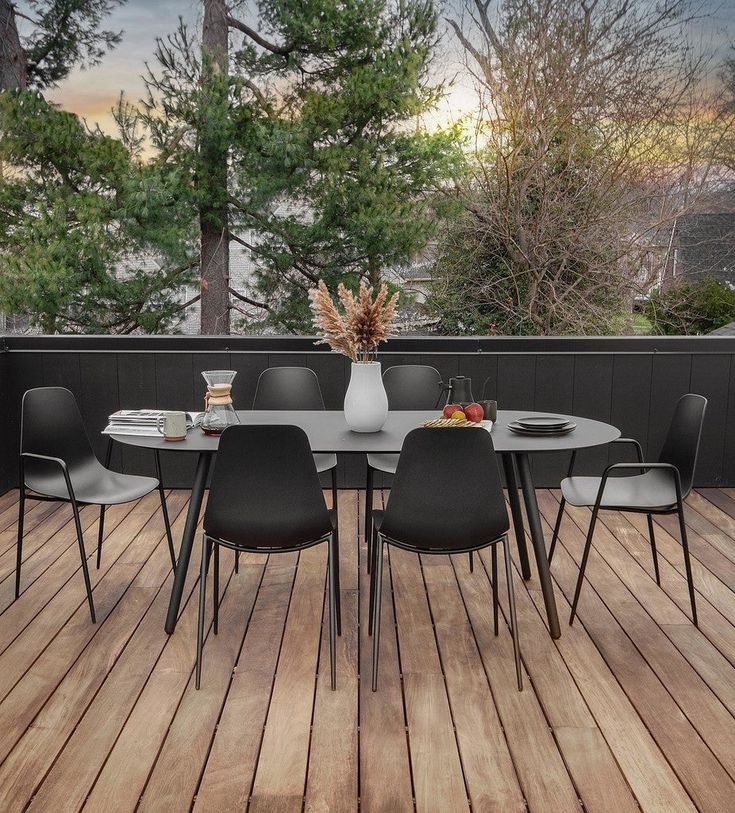 Ballo Oval Dining Table For 6 Contemporary Decor Ballo Oval Dining Table For 6, Oval Outdoor Dining Table Set For 6