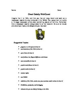 The Great Gatsby Letter To Daisy Writing Assignment The Great Gatsby Letter To Daisy Writing Assignment