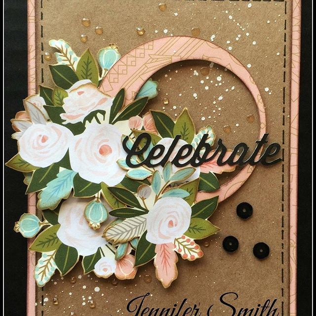Card Making Ideas Close To My Heart Part - 31: Celebrate Handmade Card With Close To My Heart Hello Lovely #ctmhhellolovely #createbyjennifer #ctmh