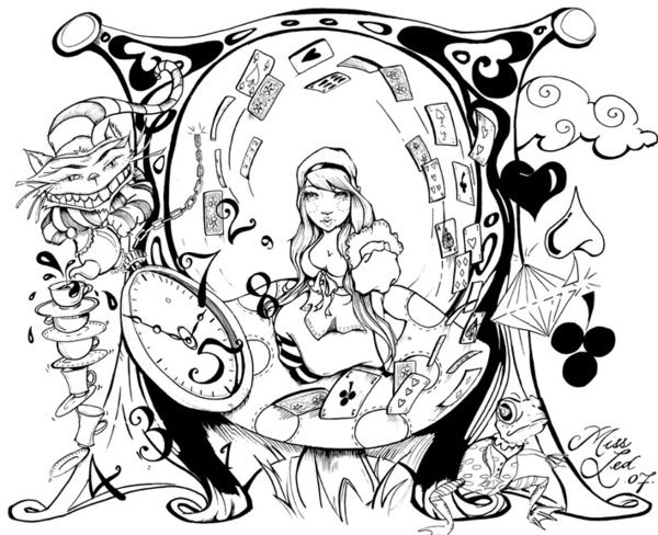 22 best wonderland coloring pages images on pinterest | drawings ... - Coloring Pages Alice Wonderland 22 best wonderland coloring pages images on pinterest | drawings ... - Coloring Pages Alice Wonderland