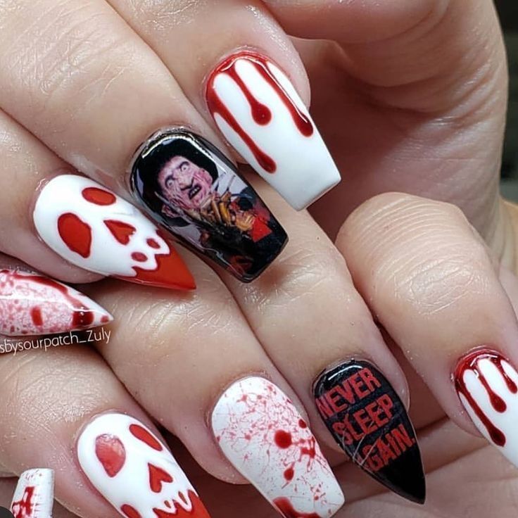 55 Amazing Halloween Nail Art Ideas - in 2020 | Halloween ...
