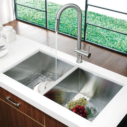 12 Best Kitchen Images On Pinterest Sinks Tiles Square Double Bowl Stainless Steel Kitchen Sink Undermount Topmount