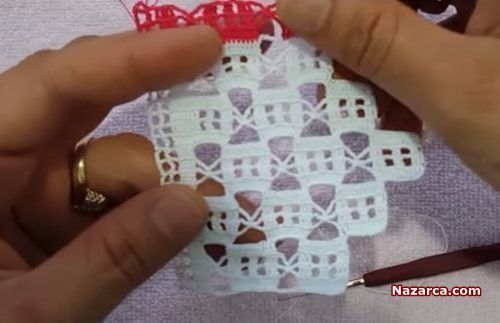 PENCERELİ DANTEL HAVLU KENARI YAPIMI PENCERELİ DANTEL HAVLU KENARI YAPIMI