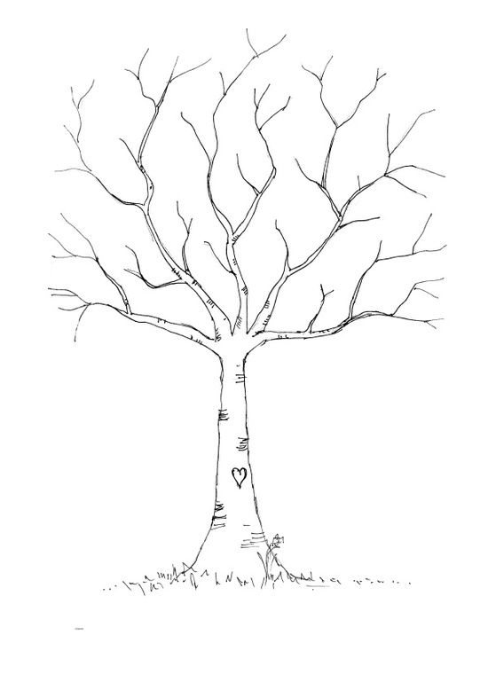 wedding diy fingerprint tree template to download print family tree templates kids