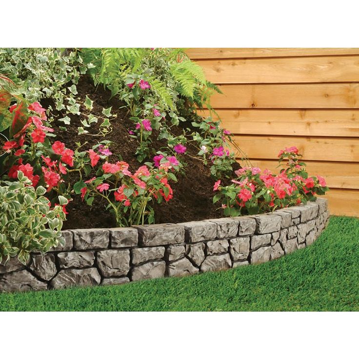 Dalen Products 6 in. x 10 ft. StoneWall Border-E4-10GY ...