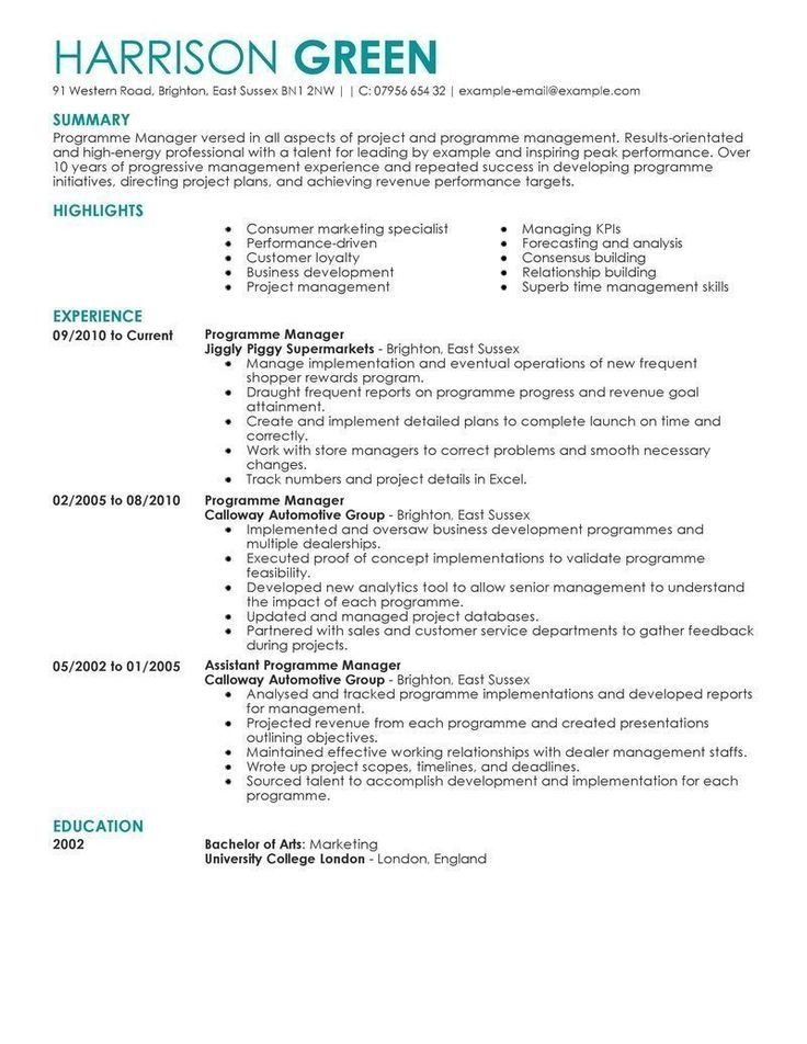 management resume examples management sample resumes livecareer administration resume examples