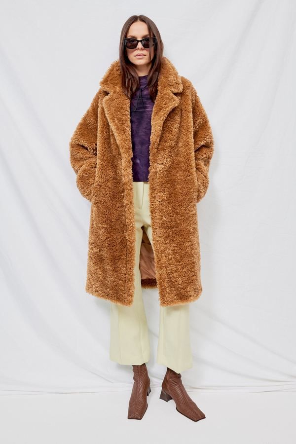 Pin On Products Pin On Products, Cocoon Longline Faux Fur Teddy Coat