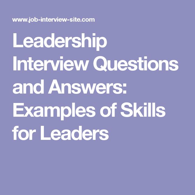 supervisor interview questions answers