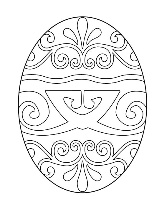 free printable easter egg coloring pages for kids