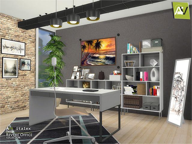 Sims 4 Cc S The Best Revere Office By Artvitalex