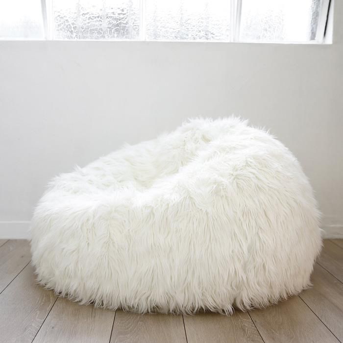 Large Luxe Faux Fur Soft Plush Beanbag Cover Bean Bag Lemon Yellow Free Liner Measurement 140cm In Bean Bag Chair Bean Bag Chair Pattern Bean Bag Furniture