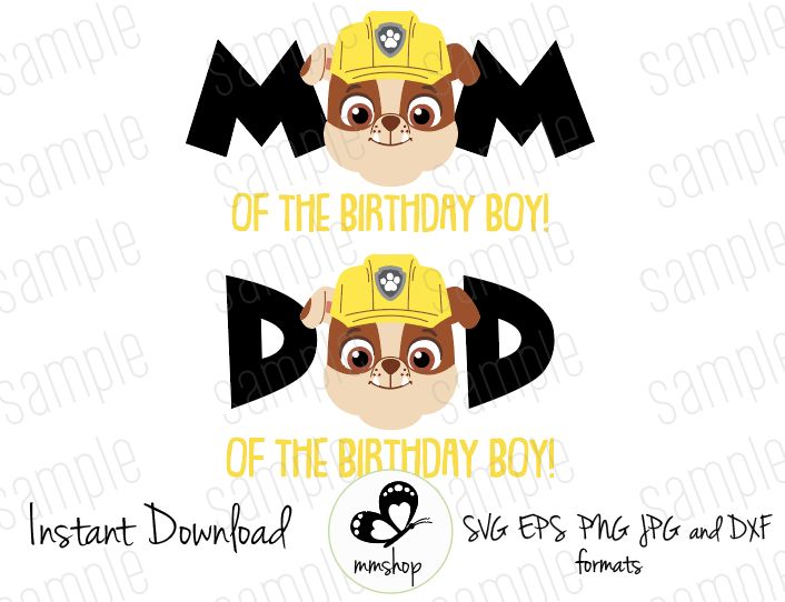 Download Mom and Dad of the Birthday Boy - Rubble - Paw Patrol ...