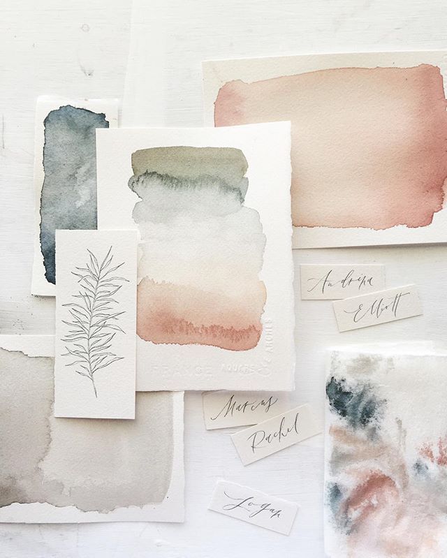 Original Mixed Media Pencil And Watercolor Geometric Design 4x6