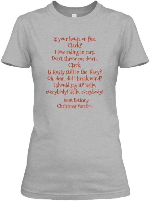 Funny Aunt Bethany Christmas Vacation quotes tee