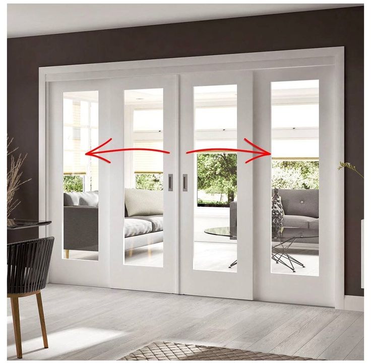 White Sliding Doors Kitchen With Glass Door Easi Slide Op1 Shaker 1 Pane Interior French Exterior Sliding Doors Interior, Patio Sliding Door Frame