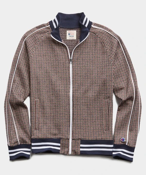 Todd snyder x champion italian wool houndstooth track jacket hotsell