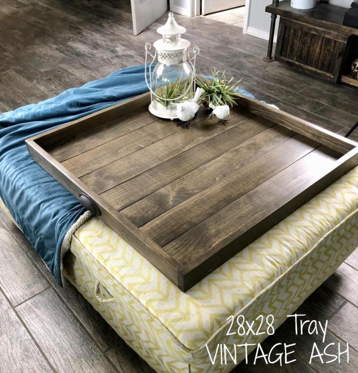 Oversized Wooden Ottoman Tray Handcraftwooden Ottoman Oversized Tray Wooden Large Ottoman Tray Ottoman Tray Wood Ottoman