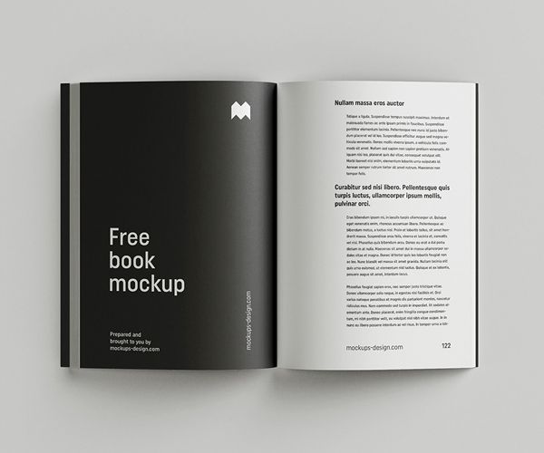Free Download Simple Creative Book Psd Mockup (Brochure) | Freebies | Mockup Free Psd, Free Mockup, Creative Books