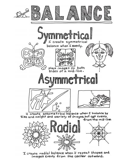 Elements Of Art Balance : Best kid art worksheets images on pinterest