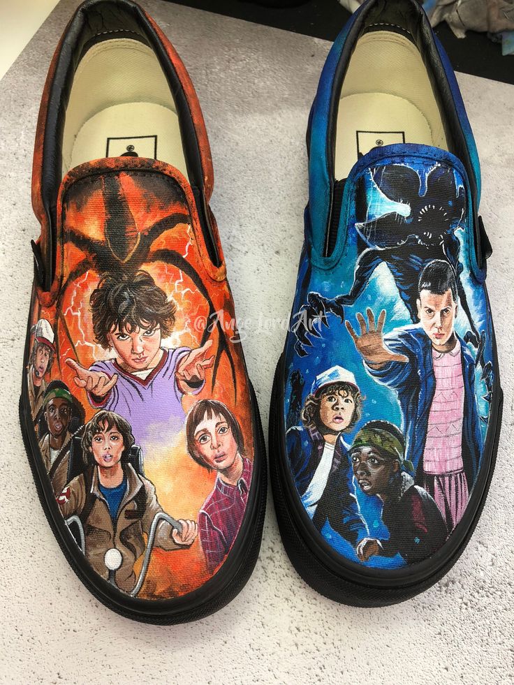 Custom stranger shop things shoes