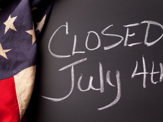4th Of July Closed Sign Holiday Sign For Workplace Status
