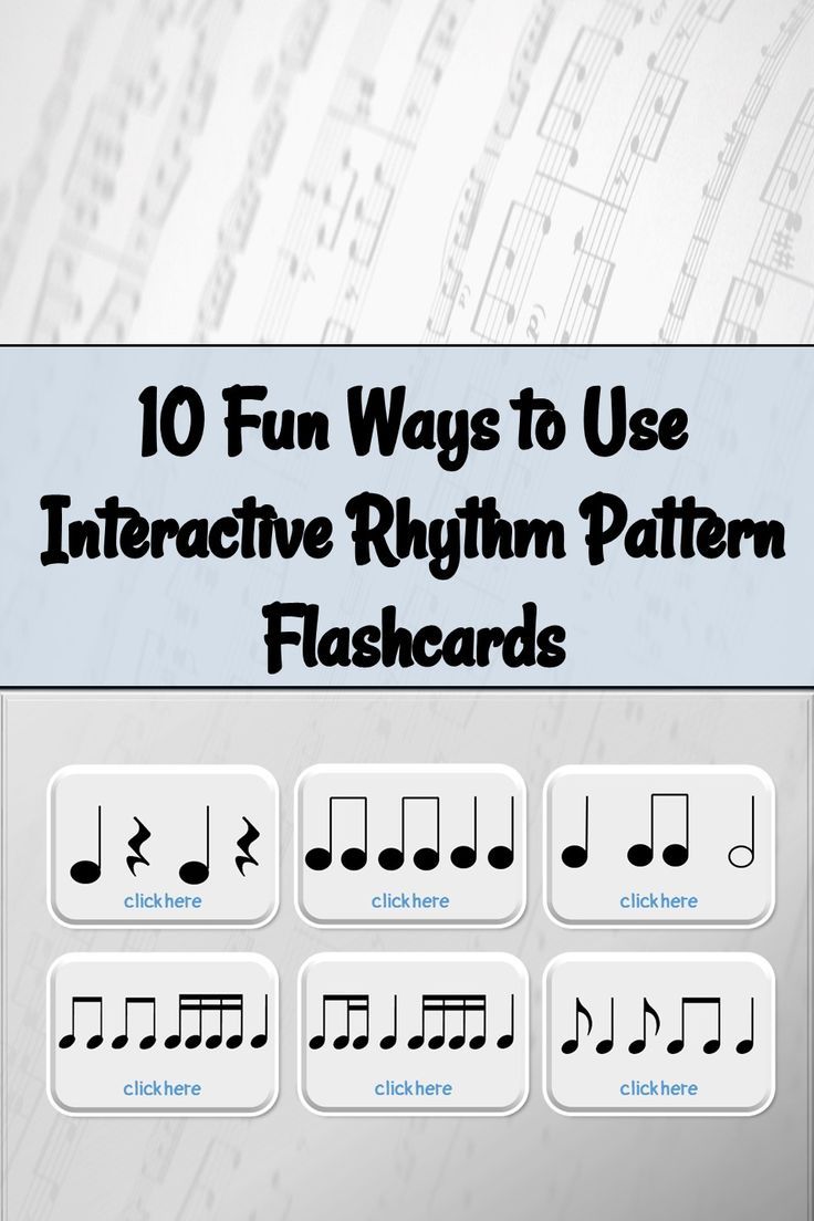 How To Use Interactive Rhythm Pattern Flashcards Elementary