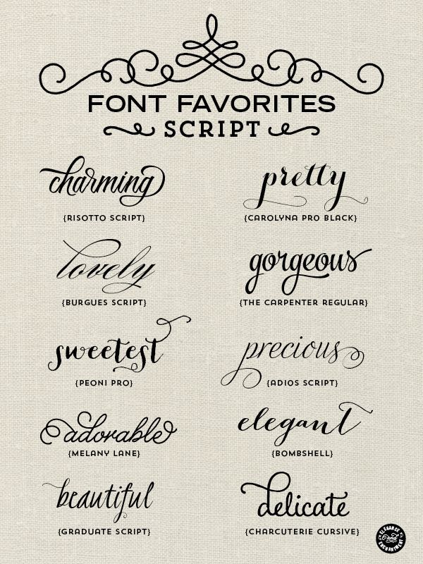 pretty fonts for tattoos