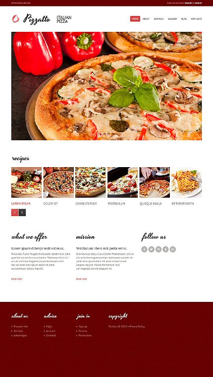 15 Best Pizza Website Templates Images On Pinterest Website Template Joomla Templates And Pizza Website Template