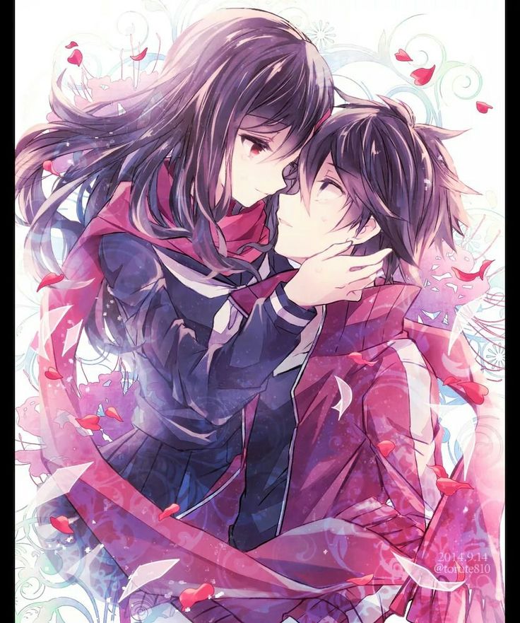 Boy and girl anime