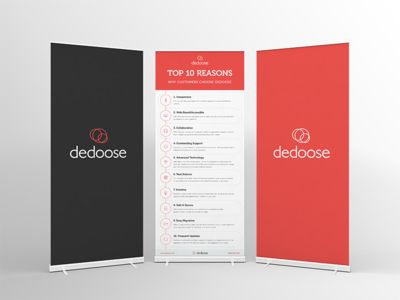 dedoose rollup banners