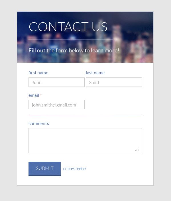 157 Best Form Design Images On Pinterest Form Design Login Form And Registration Form Contact Us Page Template Html