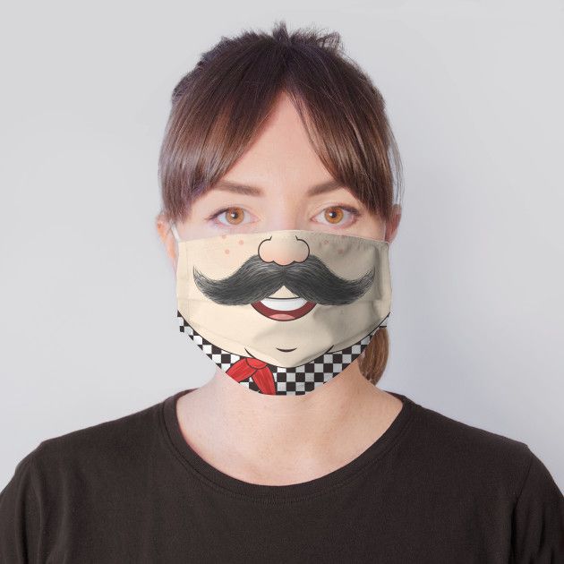 Funny Chef Face Mustache Face Chef Mask Teepublic In 2020 Masken Funny Chef Face Mustache Face Chef Mask Teepublic In 2020 Masken