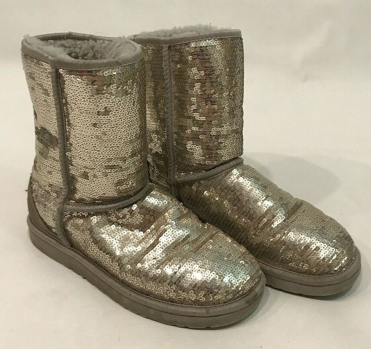 ugg silver sequin boots